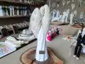 Anioł Gabriel - biały -  40 x 18 cm figurka dekoracyjna gipsowa