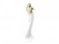 Anioł Elise - biały -  35 x 15 cm figurka dekoracyjna gipsowa