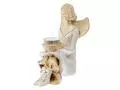 Aniołek Marion - biały -  15 cm figurka dekoracyjna gipsowa