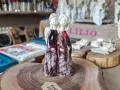 Anioły Apple & Ella Art 7 - brąz -  18 x 10 cm figurka dekoracyjna gipsowa