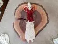 Anioł Christy - brąz -  30 x 14 cm figurka dekoracyjna gipsowa