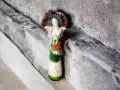 Anioł Mabel - zielony -  47 x 18 cm figurka dekoracyjna gipsowa