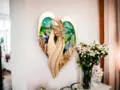 Anioł Cynthia Art Leaf -  30 x 17 cm figurka dekoracyjna gipsowa
