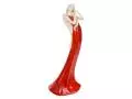 Anioł Elise - czerwony -  35 x 15 cm figurka dekoracyjna gipsowa