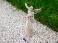 Anioł Lily - ecru -  35 x 15 cm figurka dekoracyjna gipsowa