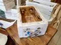 Pudełko drewniane G - motywy ludowe -  32 x 20 x 10 cm ozdoba z drewna