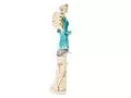 Anioł Mia - turkus jasny -  40 x 16 cm figurka dekoracyjna gipsowa
