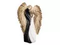 Zakochane Anioły - wiszące biało czarne -  35 x 21 cm figurka dekoracyjna gipsowa