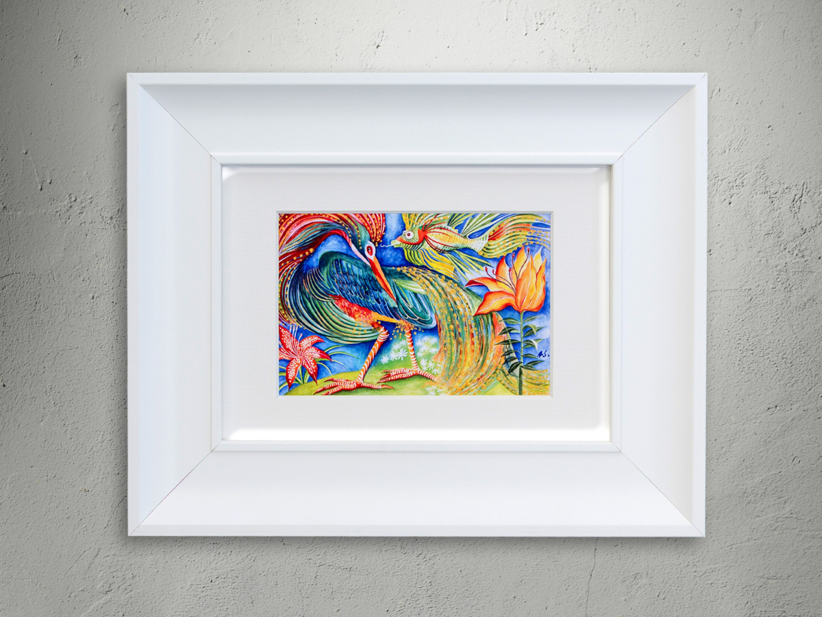 You Can Fly - Smooth - 13 x 18 cm grafika ręcznie złocona z ramką