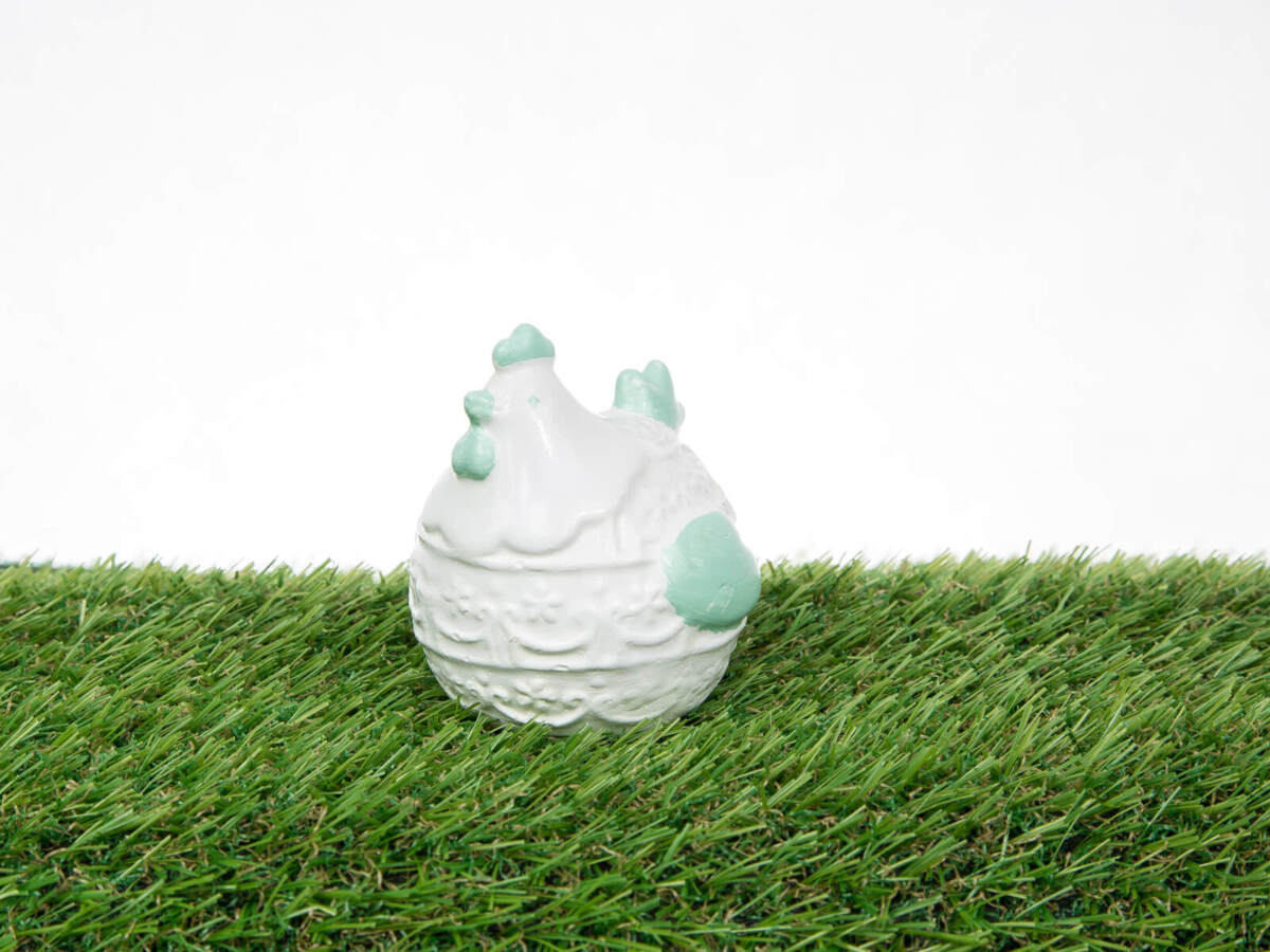Kurka wielkanocna (Turkusowa) - 8 x 7 cm ozdoba wielkanocna