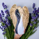 Zakochane Anioły - wiszące biało granatowe