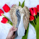 Zakochane Anioły - wiszące srebrne