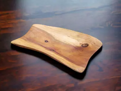 Misa drewniana unikat orzech -  22 x 15 cm ozdoba z drewna ręcznie robiona