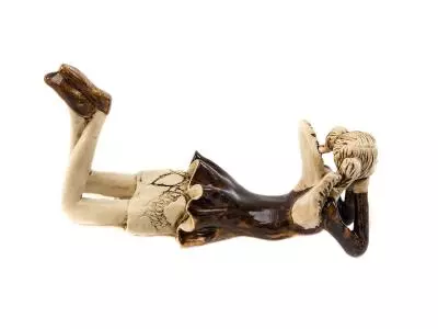 Aniołek Dixie - brązowy -  15 cm figurka dekoracyjna gipsowa