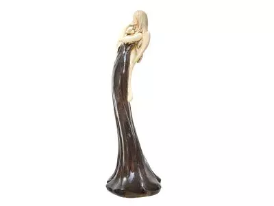 Anioł Elise - brąz ciemny -  35 x 15 cm figurka dekoracyjna gipsowa