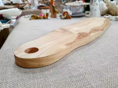 Deska drewniana unikat orzech -  74 x 19 cm ozdoba z drewna ręcznie robiona