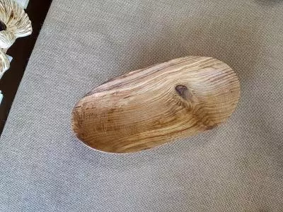 Misa drewniana unikat dąb -  38 x 17 cm ozdoba z drewna ręcznie robiona