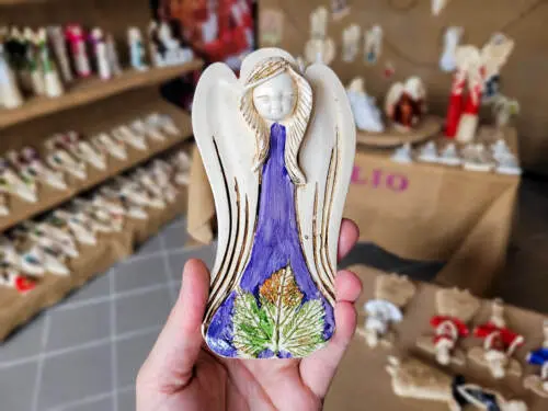 Liolinka Lilionka Art Leaf  -  14 x 9 cm figurka dekoracyjna gipsowa