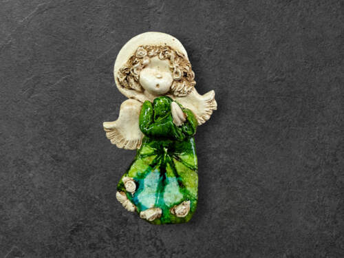 Liolinek Marzyciel Art Leaf -  10 x 7 cm figurka dekoracyjna gipsowa