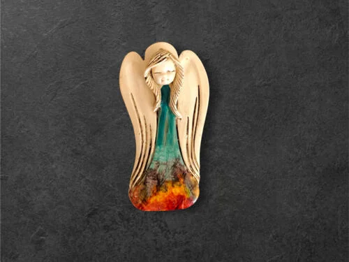 Liolinka Lilionka Art Leaf  -  14 x 9 cm figurka dekoracyjna gipsowa