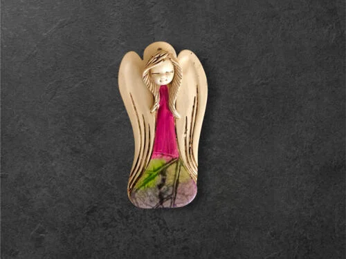 Liolinka Lilionka Art Leaf  -  14 x 9 cm figurka dekoracyjna gipsowa