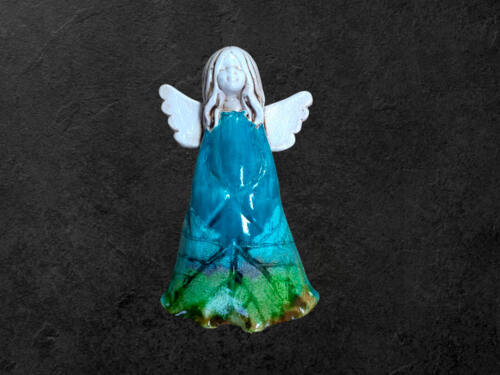Anioł Monica Art Leaf -  18 x 10 cm figurka dekoracyjna gipsowa