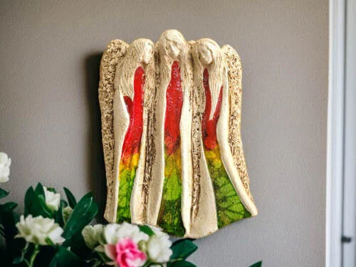 Anioły Wiara Nadzieja Miłość - Art Leaf -  28 x 20 cm figurka dekoracyjna gipsowa