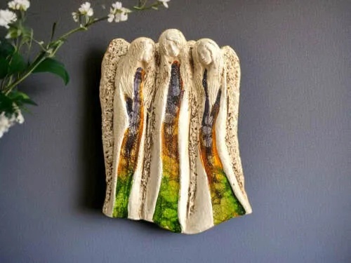 Anioły Wiara Nadzieja Miłość - Art Leaf -  28 x 20 cm figurka dekoracyjna gipsowa