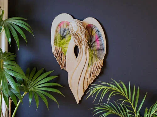 Anioł Cynthia Art Leaf -  30 x 17 cm figurka dekoracyjna gipsowa