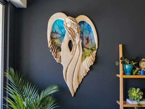 Anioł Cynthia Art  -  30 x 17 cm figurka dekoracyjna gipsowa