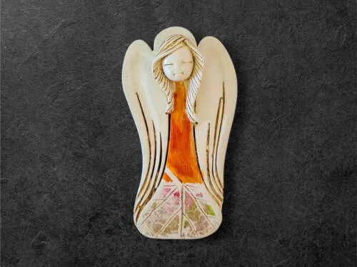 Liolinka Lilionka Art Leaf  -  14 x 9 cm figurka dekoracyjna gipsowa