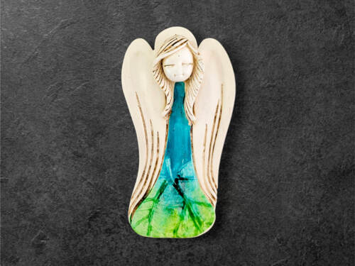 Liolinka Lilionka Art Leaf  -  14 x 9 cm figurka dekoracyjna gipsowa