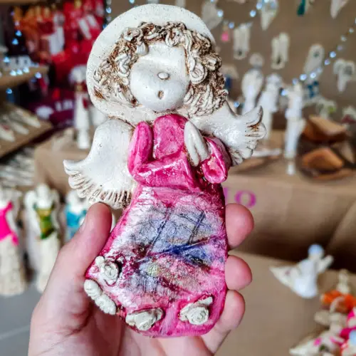 Liolinek Marzyciel Art Leaf -  10 x 7 cm figurka dekoracyjna gipsowa