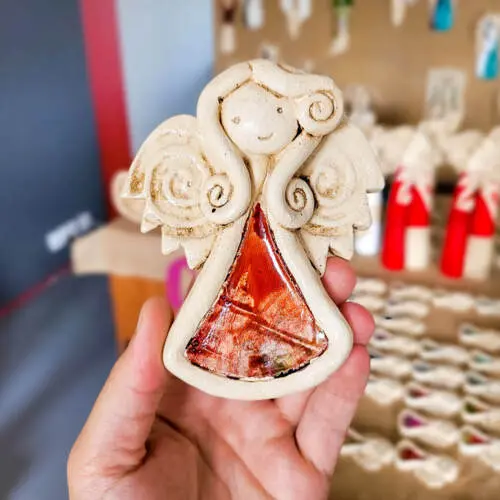 Liolinka Niunia Art -  10 x 7 cm figurka dekoracyjna gipsowa