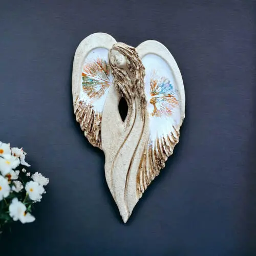 Anioł Cynthia Art Leaf -  30 x 17 cm figurka dekoracyjna gipsowa