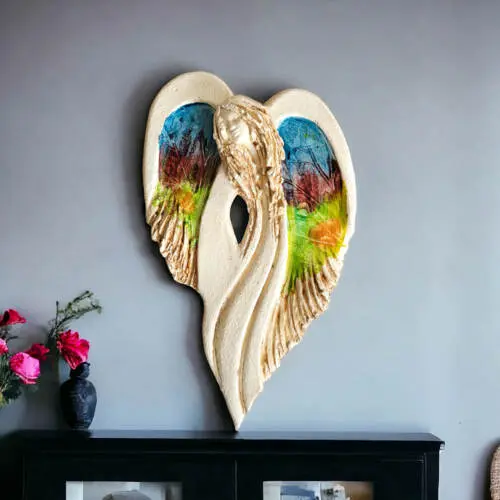 Anioł Cynthia Art Leaf -  30 x 17 cm figurka dekoracyjna gipsowa