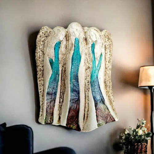 Anioły Wiara Nadzieja Miłość - Art Leaf -  28 x 20 cm figurka dekoracyjna gipsowa