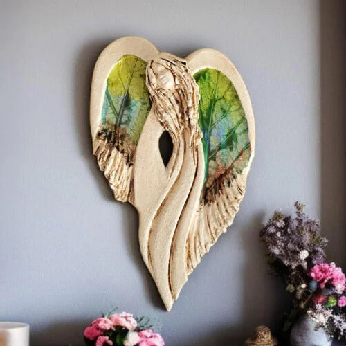 Anioł Cynthia Art Leaf -  30 x 17 cm figurka dekoracyjna gipsowa