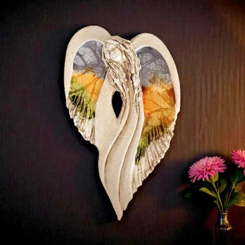 Anioł Cynthia Art Leaf -  30 x 17 cm figurka dekoracyjna gipsowa