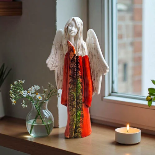 Anioł Julia Art  -  27 x 14 cm figurka dekoracyjna gipsowa