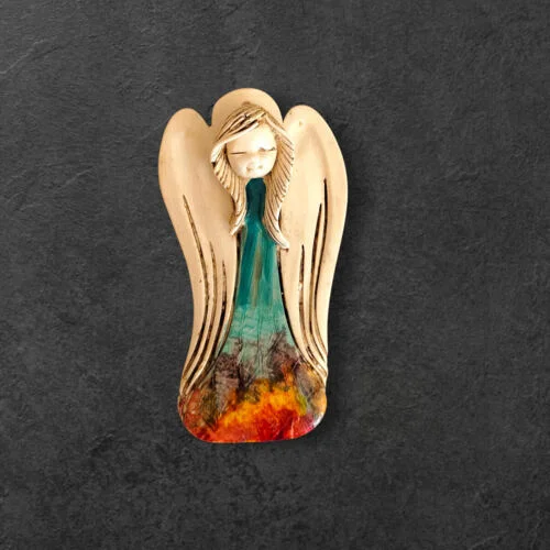 Liolinka Lilionka Art Leaf  -  14 x 9 cm figurka dekoracyjna gipsowa