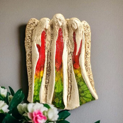 Anioły Wiara Nadzieja Miłość - Art Leaf -  28 x 20 cm figurka dekoracyjna gipsowa