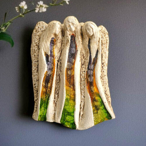 Anioły Wiara Nadzieja Miłość - Art Leaf -  28 x 20 cm figurka dekoracyjna gipsowa