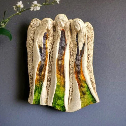 Anioły Wiara Nadzieja Miłość - Art Leaf -  28 x 20 cm figurka dekoracyjna gipsowa