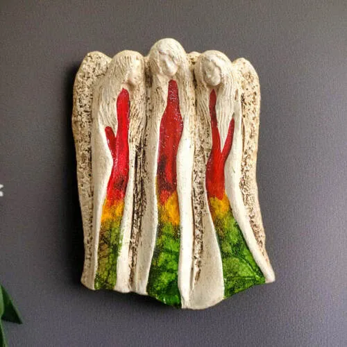 Anioły Wiara Nadzieja Miłość - Art Leaf -  28 x 20 cm figurka dekoracyjna gipsowa