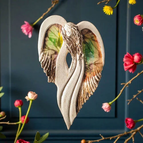 Anioł Cynthia Art Leaf -  30 x 17 cm figurka dekoracyjna gipsowa