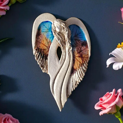 Anioł Cynthia Art Leaf -  30 x 17 cm figurka dekoracyjna gipsowa