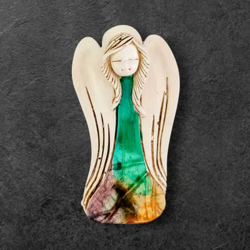 Liolinka Lilionka Art Leaf  -  14 x 9 cm figurka dekoracyjna gipsowa