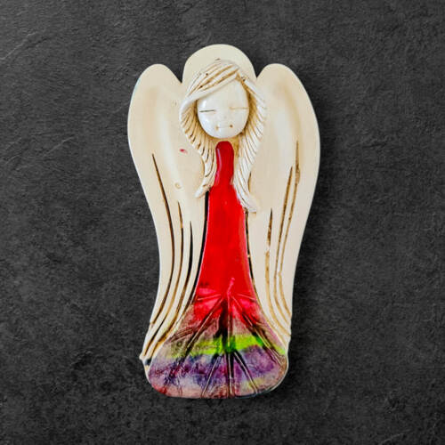 Liolinka Lilionka Art Leaf  -  14 x 9 cm figurka dekoracyjna gipsowa