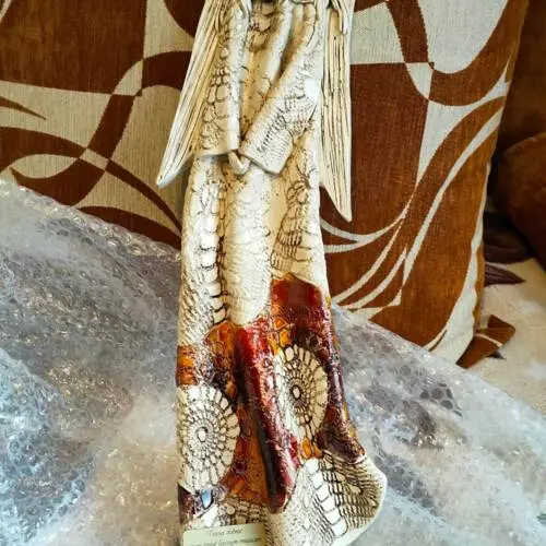 Anioł Genesis - wiszący brąz  -  55 x 20 cm figurka dekoracyjna gipsowa